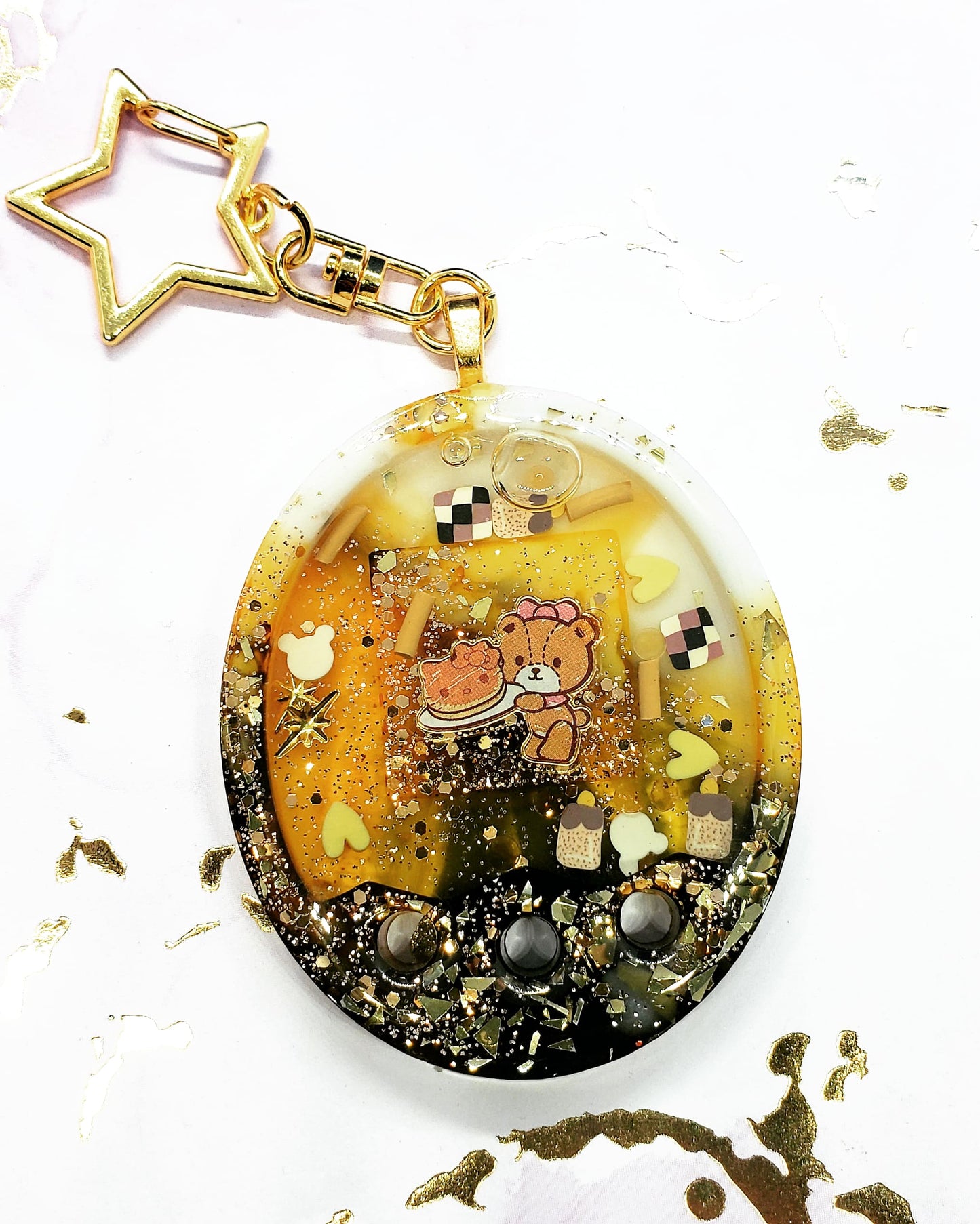 Kawaii Bear Shaker Keychain